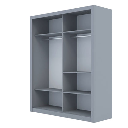 Ντουλάπα Reflex Γκρι 180x60x215