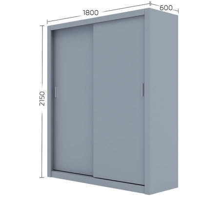 Ντουλάπα Reflex Γκρι 180x60x215
