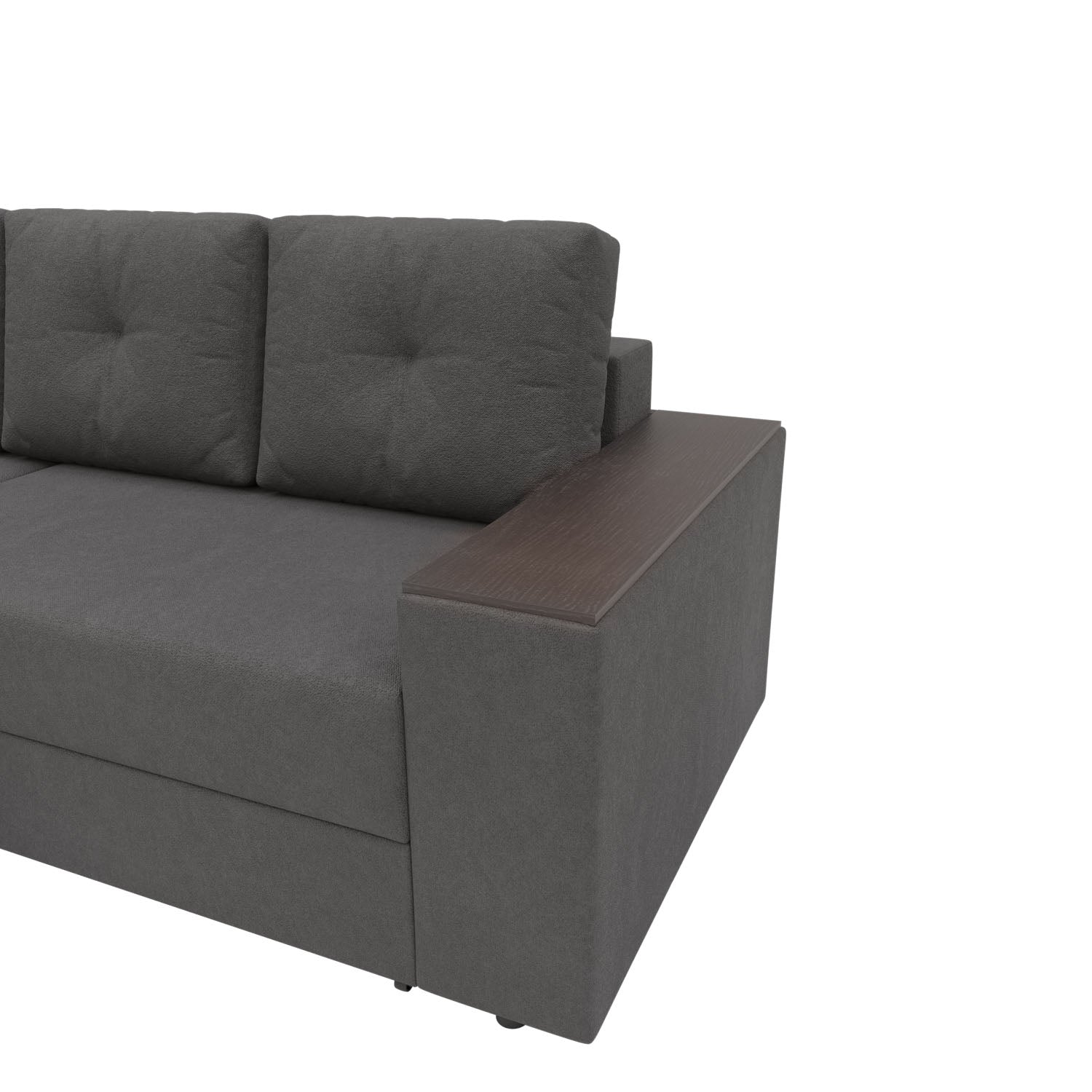Γωνιακός Καναπές Κρεβάτι Triumph με Αναστρέψιμη Γωνία Γκρι 241x147x94