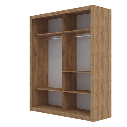 Ντουλάπα Reflex Χρυσό Δρυς με Καθρέφτη 180x60x215