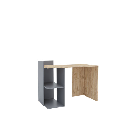 Γραφείο Iris Γραφίτη-Χρυσό Δρυς 112x55x85