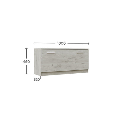 Παπουτσοθήκη Reno Λευκό 100x32x46