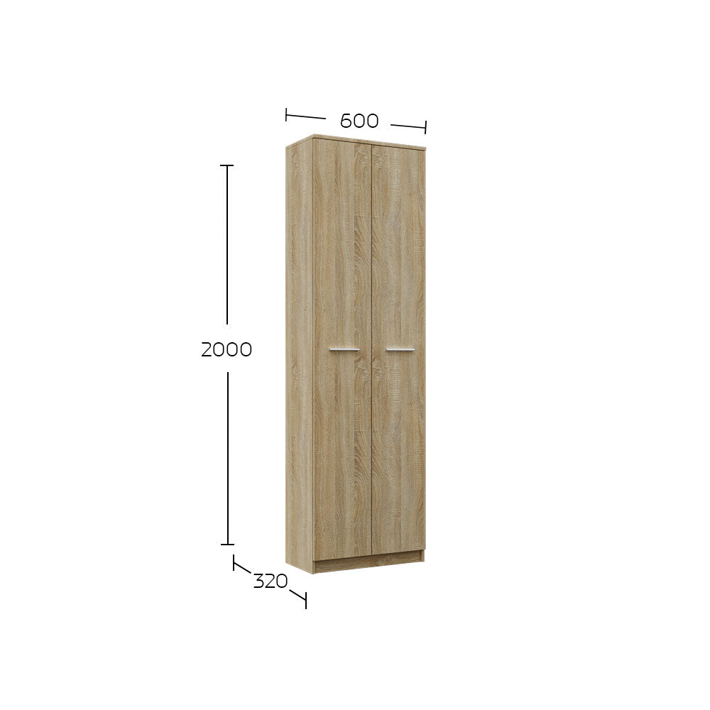 Ντουλάπα Reno με Ράφια Σονόμα 60x32x200