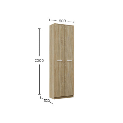 Ντουλάπα Reno με Ράφια Σονόμα 60x32x200