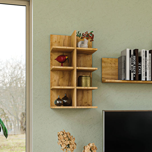 Κρεμαστό Ράφι Callisto Χρυσό Δρυς 40x27.7x70