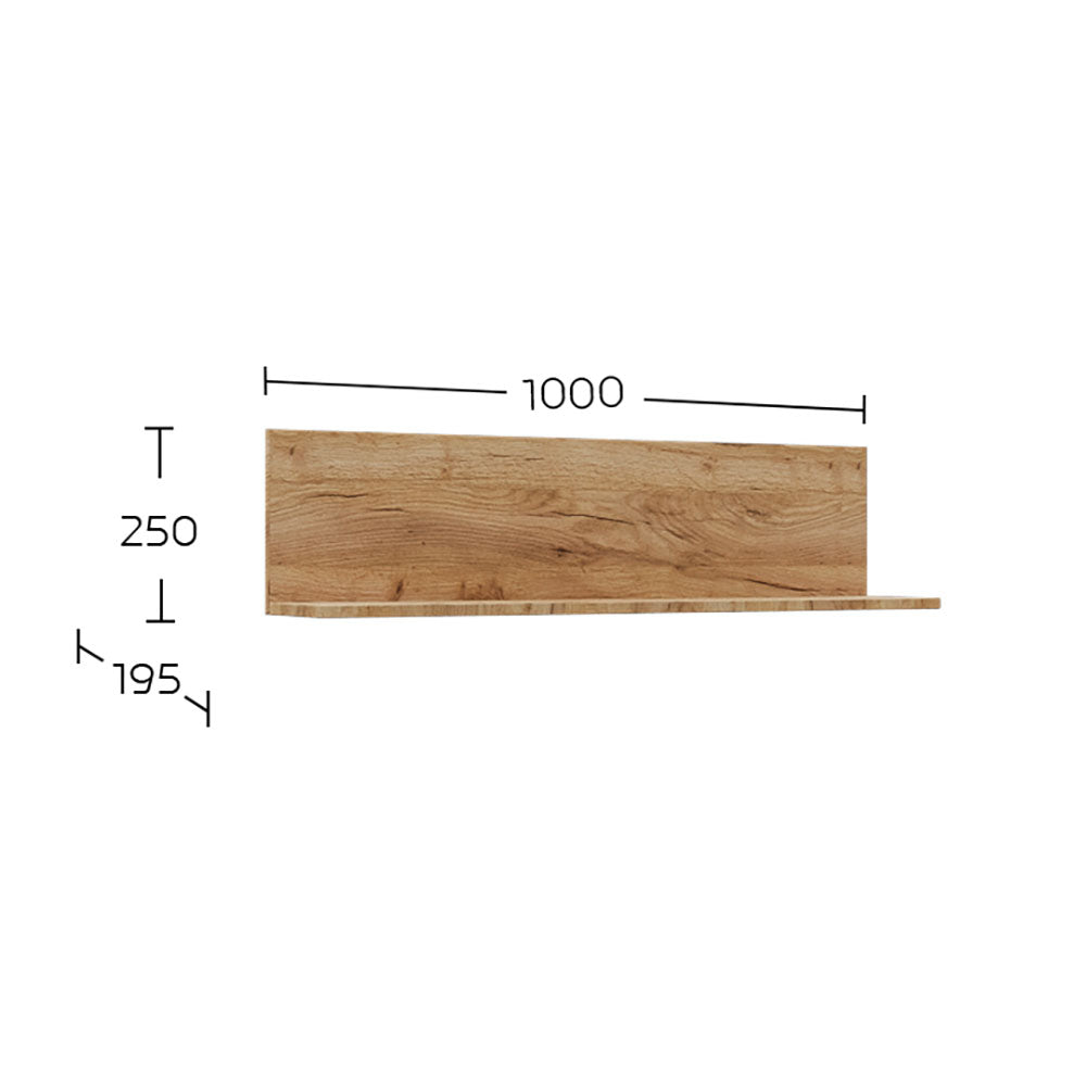 Σύνθεση Τηλεόρασης Callisto Χρυσό Δρυς-Γκρεζ 200x40x180