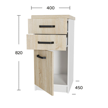 Κάτω Ντουλάπι-Συρταριέρα Anita Σονόμα 40x60x82