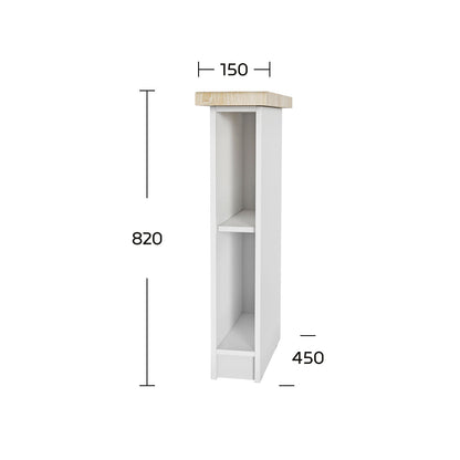 Κάτω Ντουλάπι Anita Λευκό 15x60x82