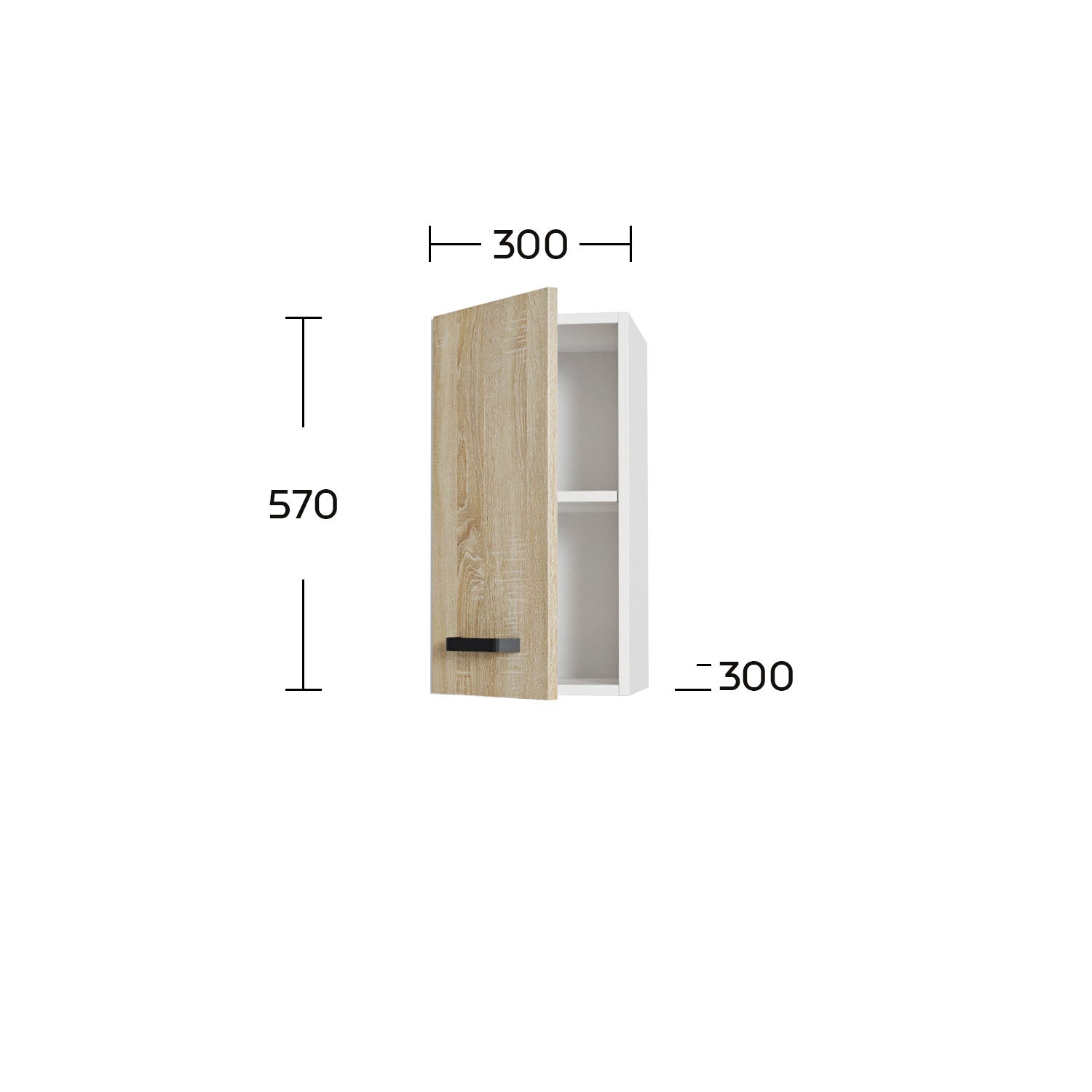 Πάνω Ντουλάπι Anita Σονόμα 30x30x57