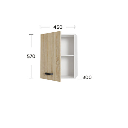 Πάνω Ντουλάπι Anita Σονόμα 45x30x57