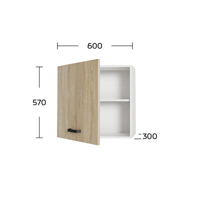 Πάνω Ντουλάπι Anita Σονόμα 60x30x57