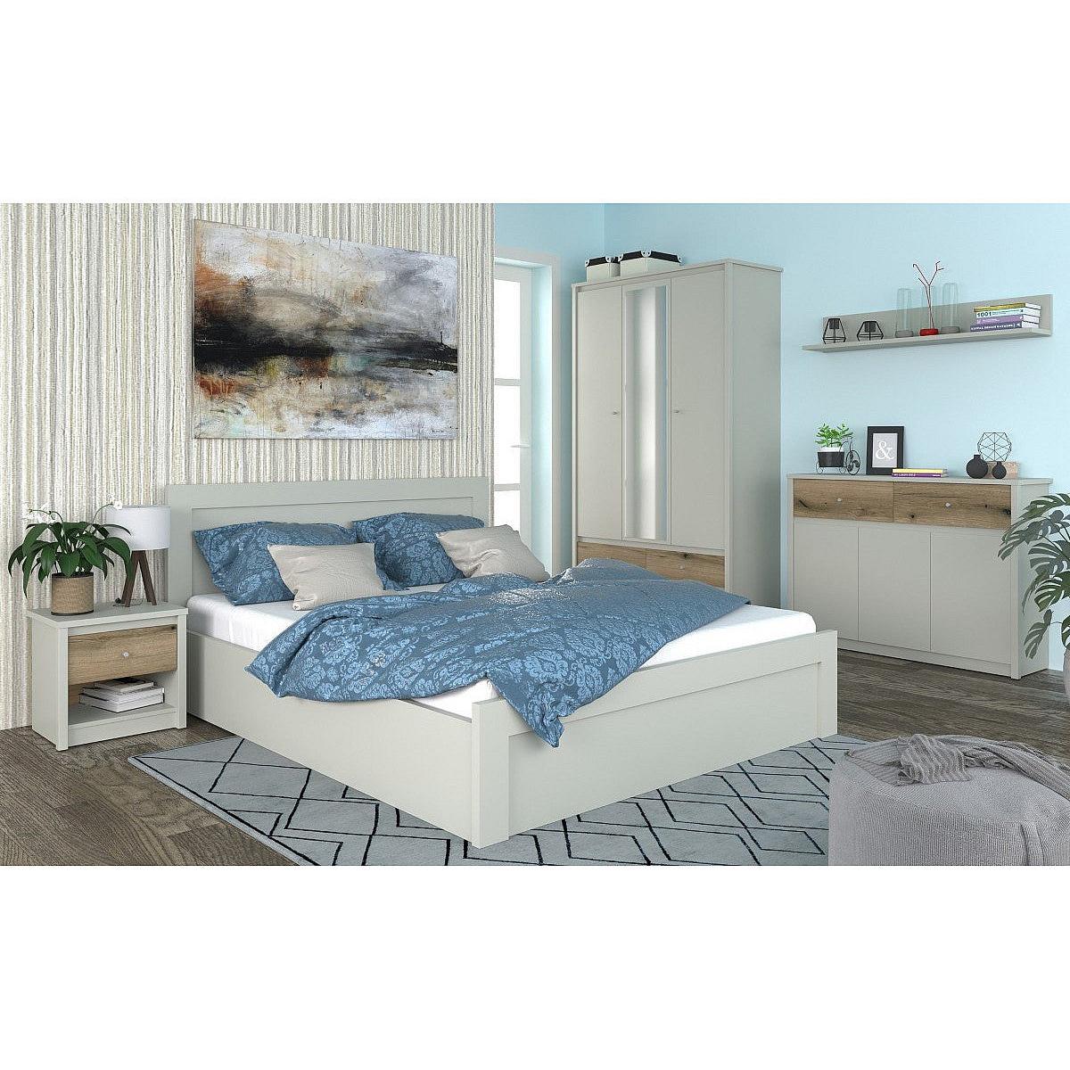 Κρεβάτι Karin Διπλό Cashmere Χωρίς Πάτωμα 160x200εκ