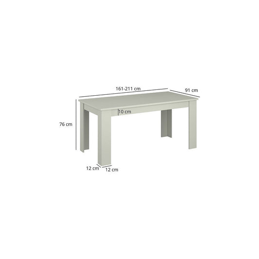 Τραπέζι Επεκτεινόμενο Karin Cashmere 160-211x91x76