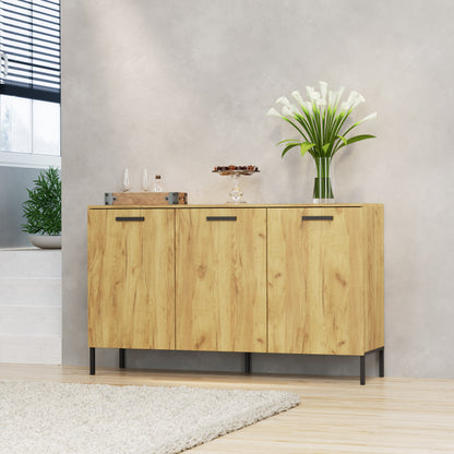 Μπουφές Santes Χρυσό Δρυς-Γραφίτη 155x42x92.5