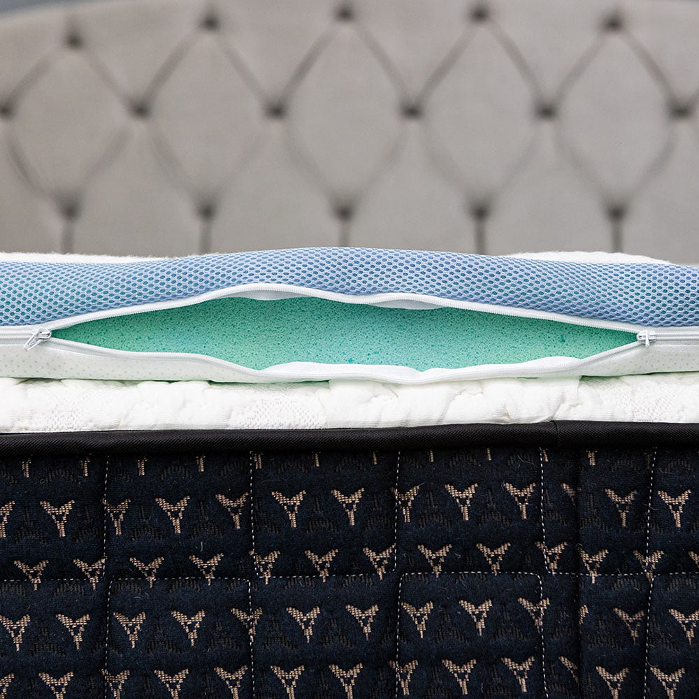 Cool Gel Mattress Topper 4cm with Deodorizing Cover 90x200x4