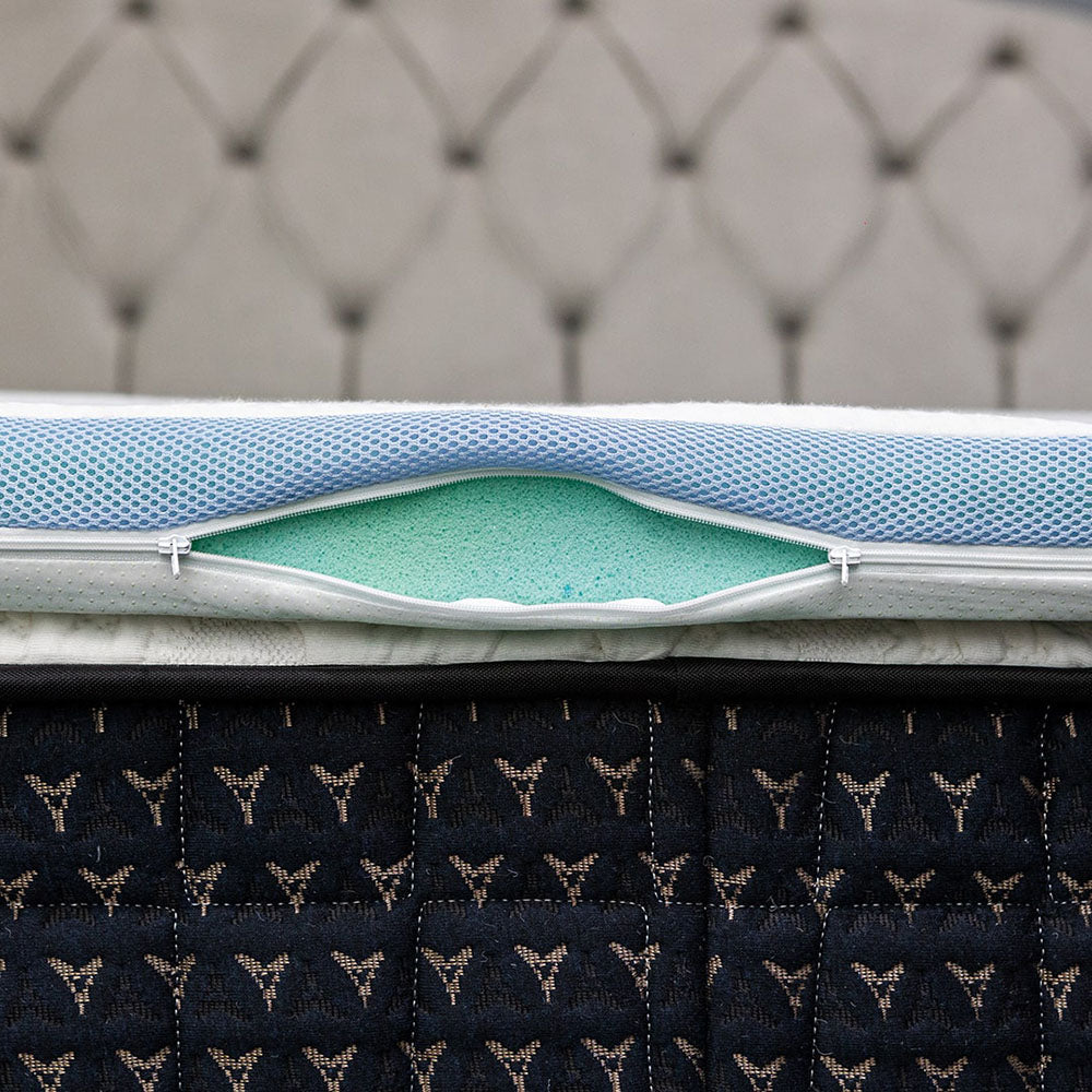 Cool Gel Mattress Topper 4cm with Deodorizing Cover 140x200x4