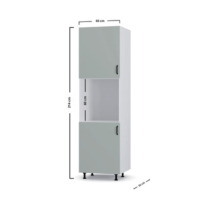 Modest Στήλη Κουζίνας Γκρι 60x57x214
