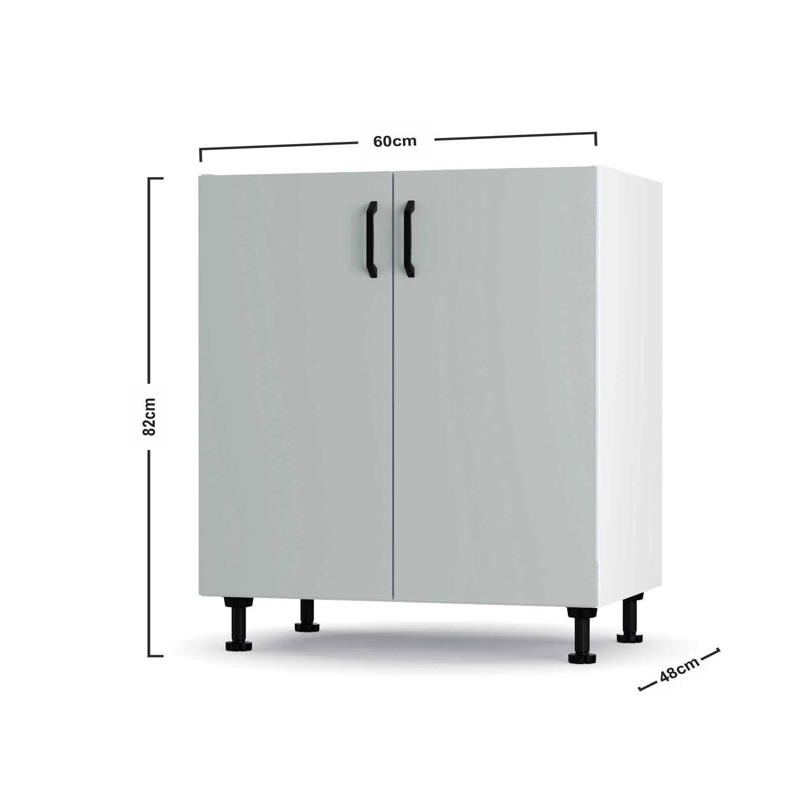 Modest Κάτω Ντουλάπι Γκρι 60x48x82