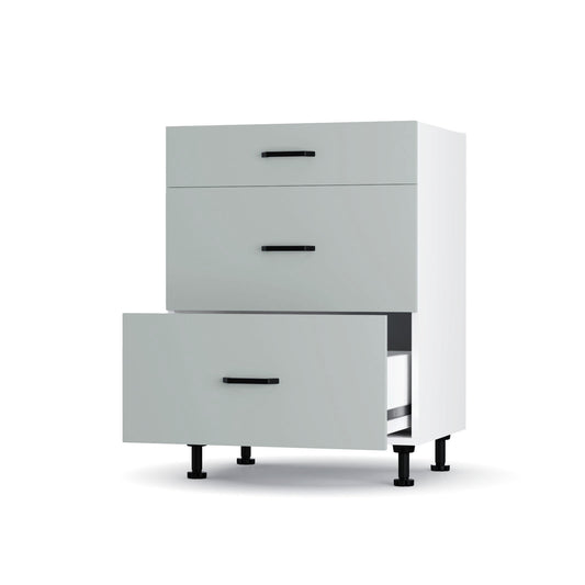 Modest Κάτω Ντουλάπι Συρταριέρα Γκρι 60x48x82
