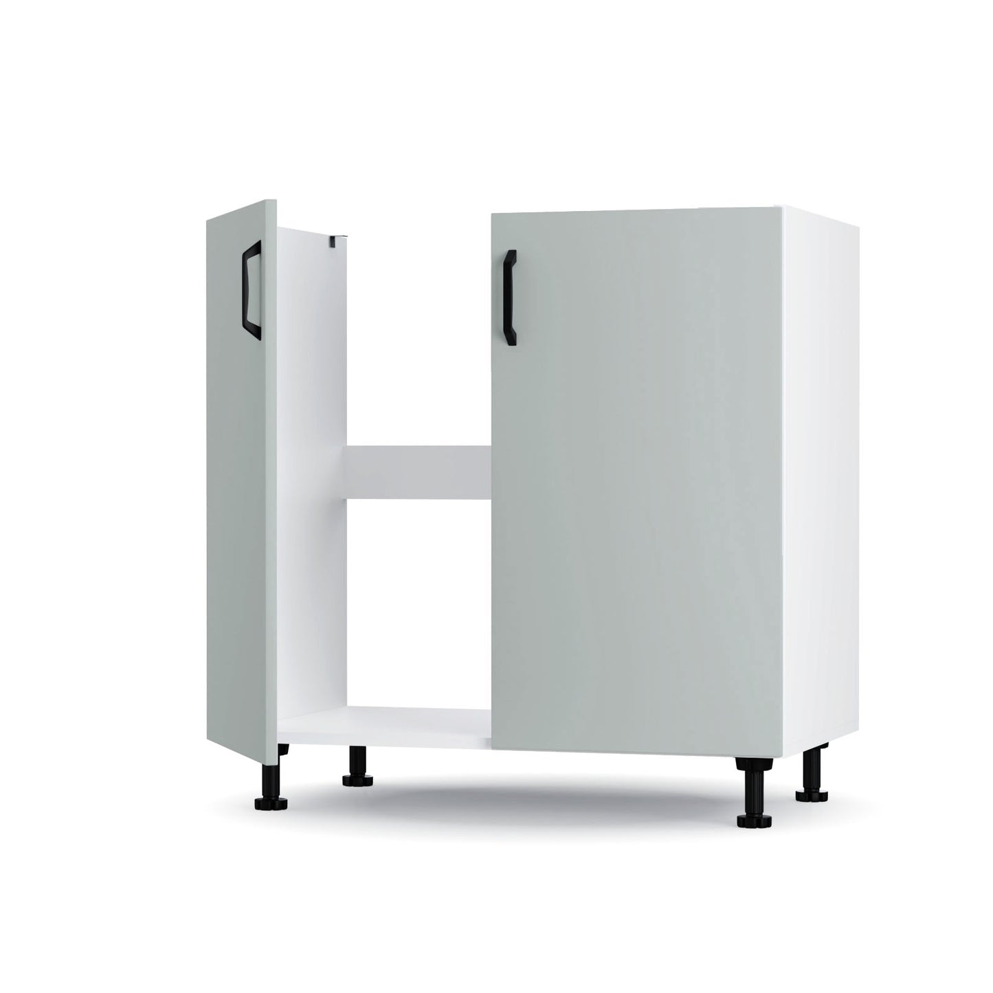Modest Κάτω Ντουλάπι Νεροχύτη Γκρι 80x48x82