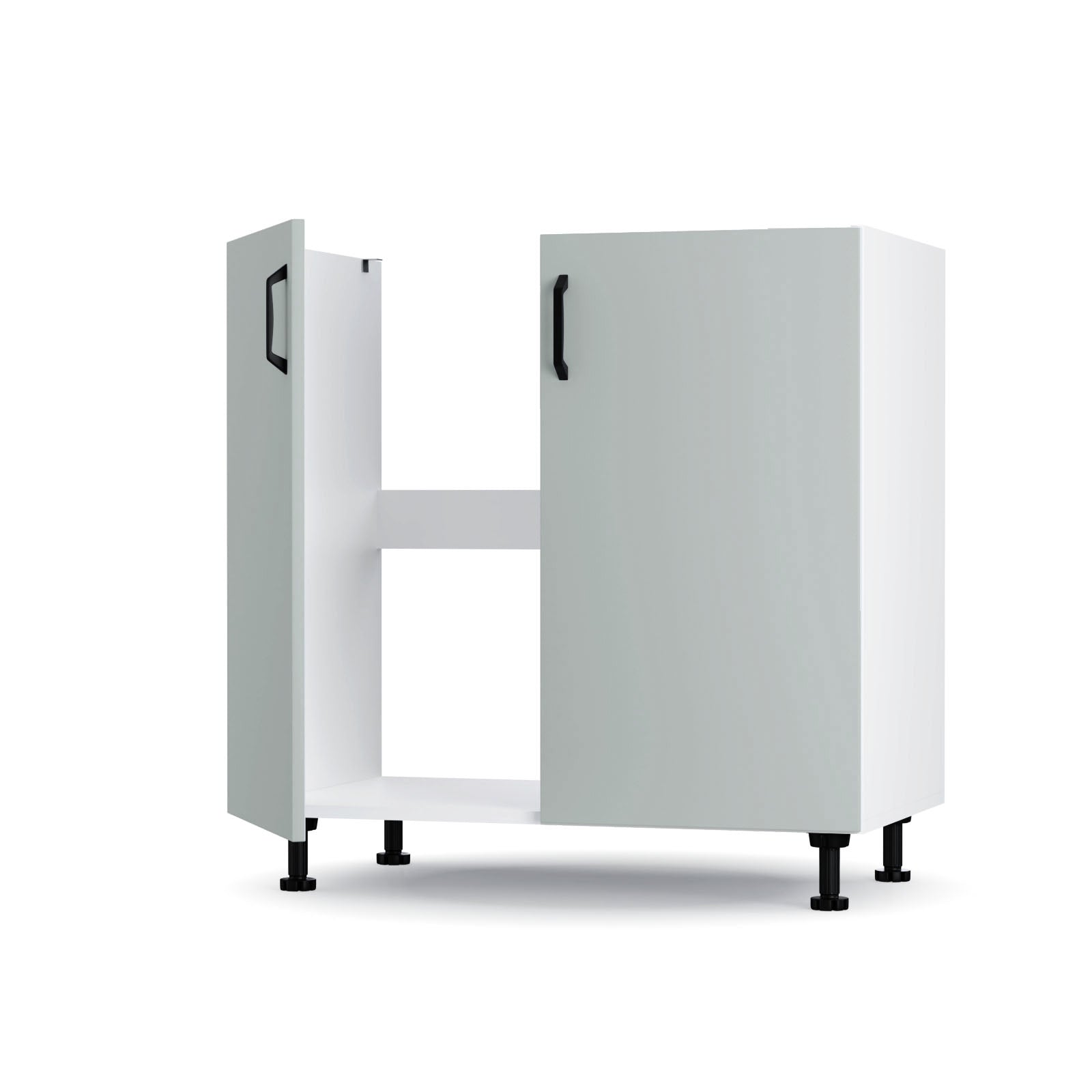 Modest Κάτω Ντουλάπι Νεροχύτη Γκρι 80x48x82