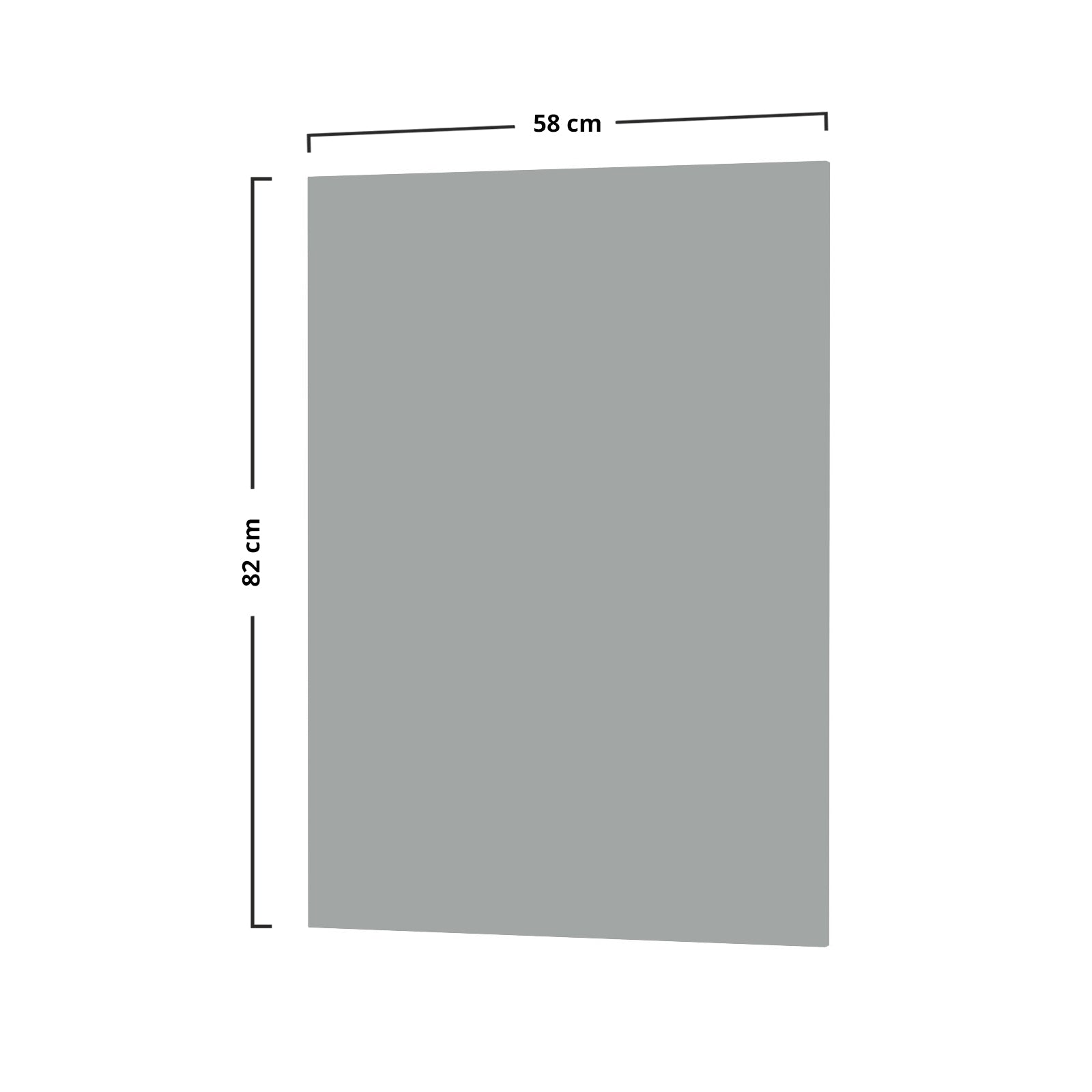 Modest Κάτω Πλαϊνό Κουζίνας Γκρι 58x1.6x82