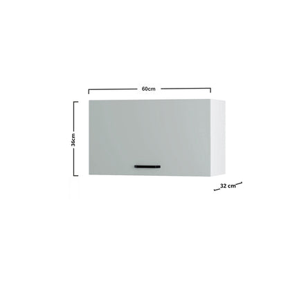 Modest Πάνω Ντουλάπι Απορροφητήρα Γκρι 60x32x36