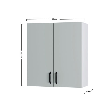 Modest Πάνω Ντουλάπι Απορροφητήρα Γκρι 60x32x68