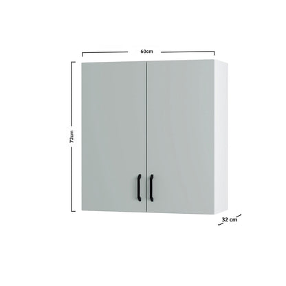 Modest Πάνω Ντουλάπι Γκρι 60x32x72
