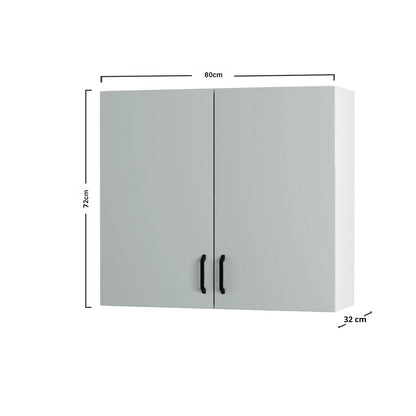Modest Πάνω Ντουλάπι Γκρι 80x32x72