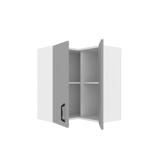 Modest Πάνω Ντουλάπι Γωνιακό Γκρι 60x32x72
