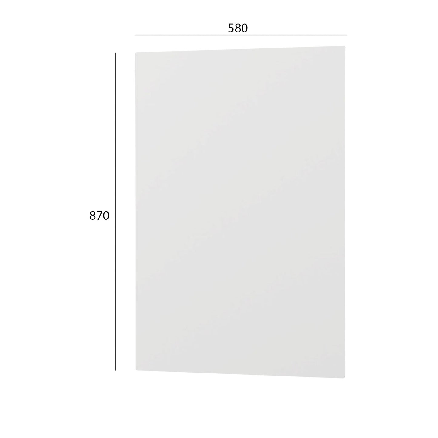 Κάτω Πλαϊνό Κουζίνας Modest Λευκό 58x1.6x87