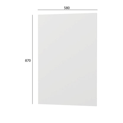 Κάτω Πλαϊνό Κουζίνας Modest Λευκό 58x1.6x87