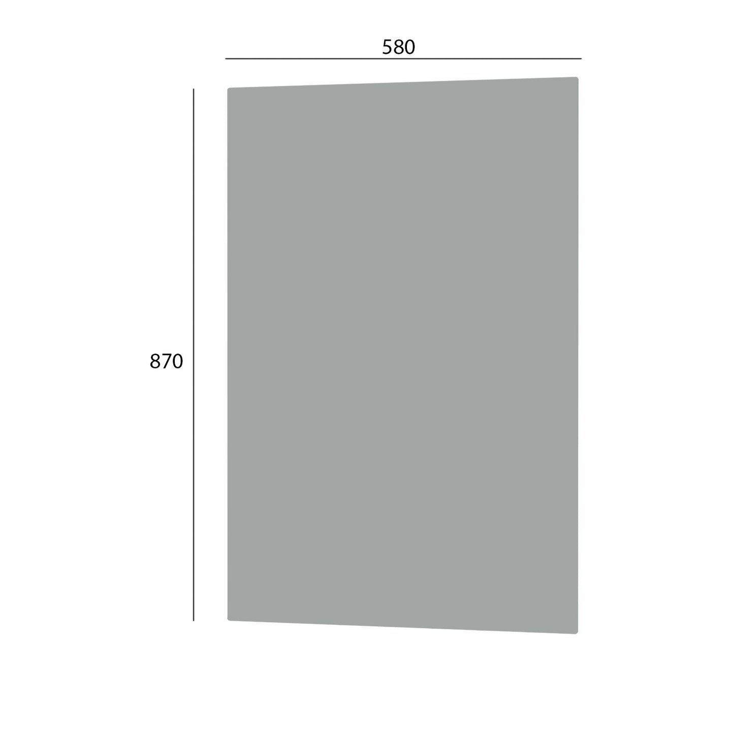 Κάτω Πλαϊνό Κουζίνας Modest Γκρι 58x1.6x87
