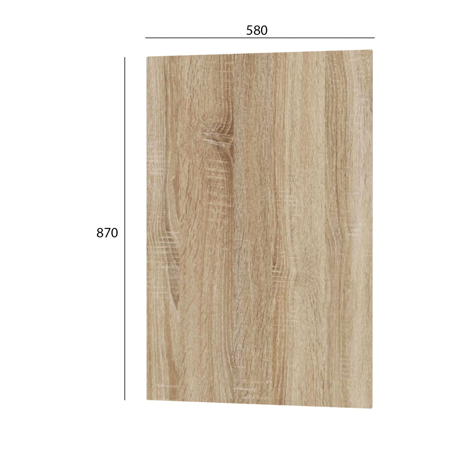 Modest Κάτω Πλαϊνό Κουζίνας Σονόμα 58x1.6x87
