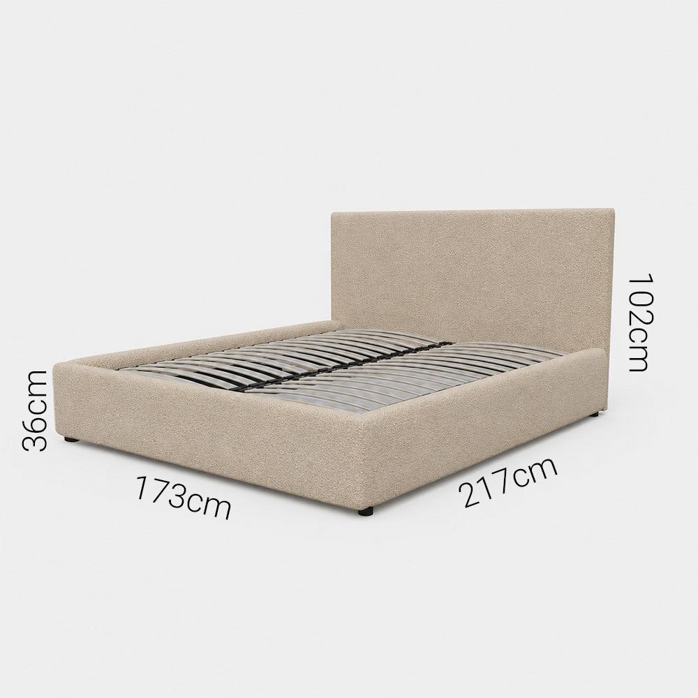 Κρεβάτι Sora Μπεζ 160x200εκ