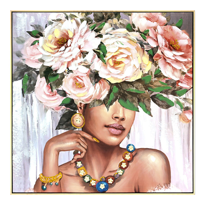 Πίνακας σε Καμβά Flowergirl 82x4.5x82