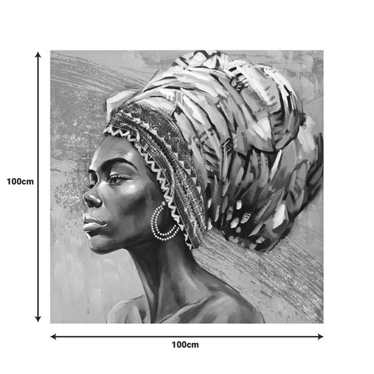 Πίνακας σε Καμβά Africana I 100x3x100