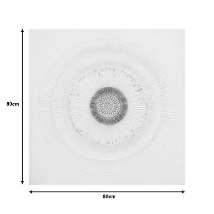 Πίνακας σε Καμβά Circled 80x3x80