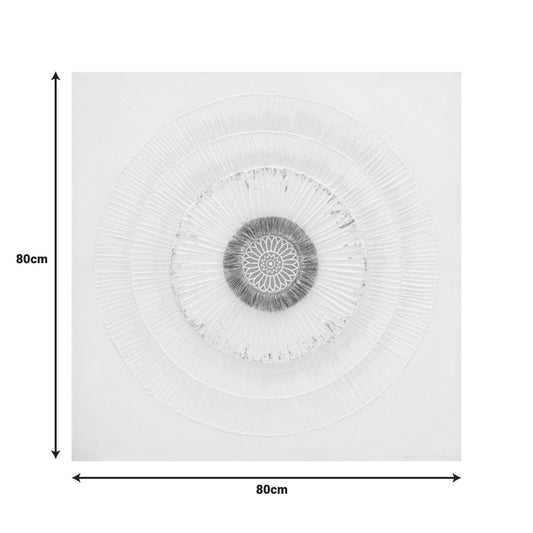 Πίνακας σε Καμβά Circled 80x3x80