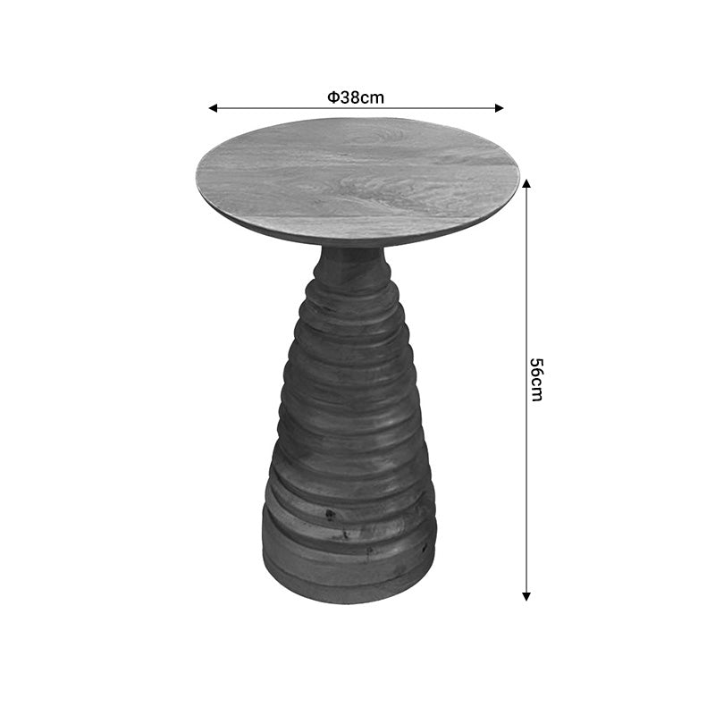 Βοηθητικό Τραπέζι Souler Φυσικό Μασίφ Mango Ξύλο Φ38X56