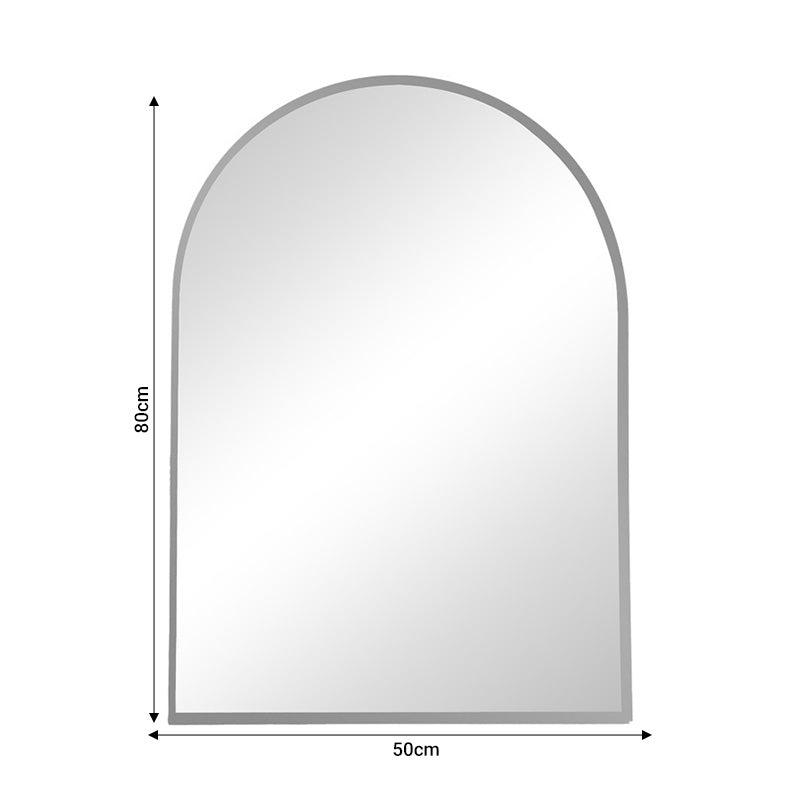 Καθρέπτης Mirrory Μαύρο Αλουμίνιο 50x2.5x80