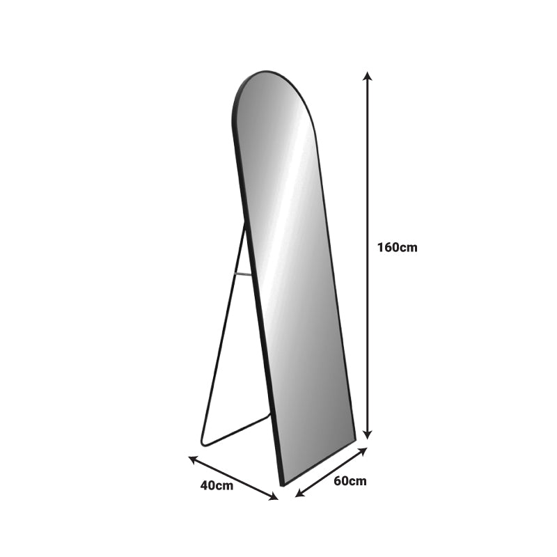 Καθρέπτης Lorens I Μαύρο Αλουμίνιο 60x40x160