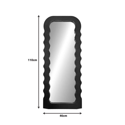 Καθρέπτης Maraya Μαύρο PP 46x3.2x110