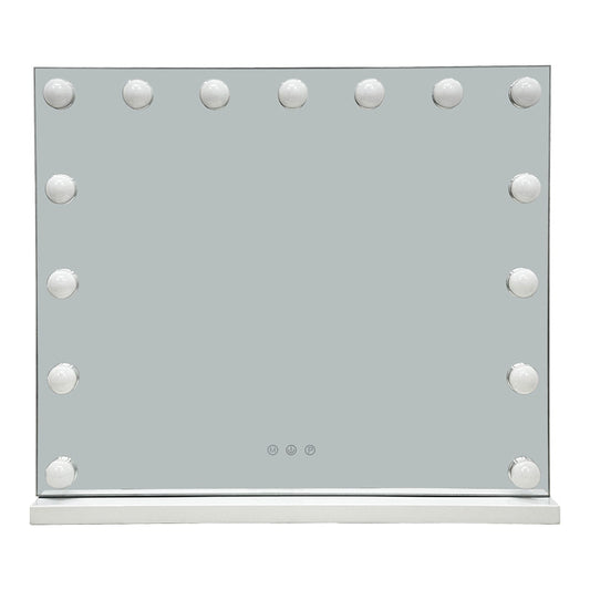 Καθρέπτης LED Hollywood Μέταλλο Λευκό 60x12x52.3