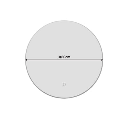 Καθρέπτης LED Lucox PP-Αλουμίνιο Φ60x3