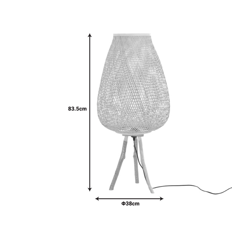 Φωτιστικό Δαπέδου Vazel Ε27 Μπαμπού σε Φυσική Απόχρωση Φ38x83.5