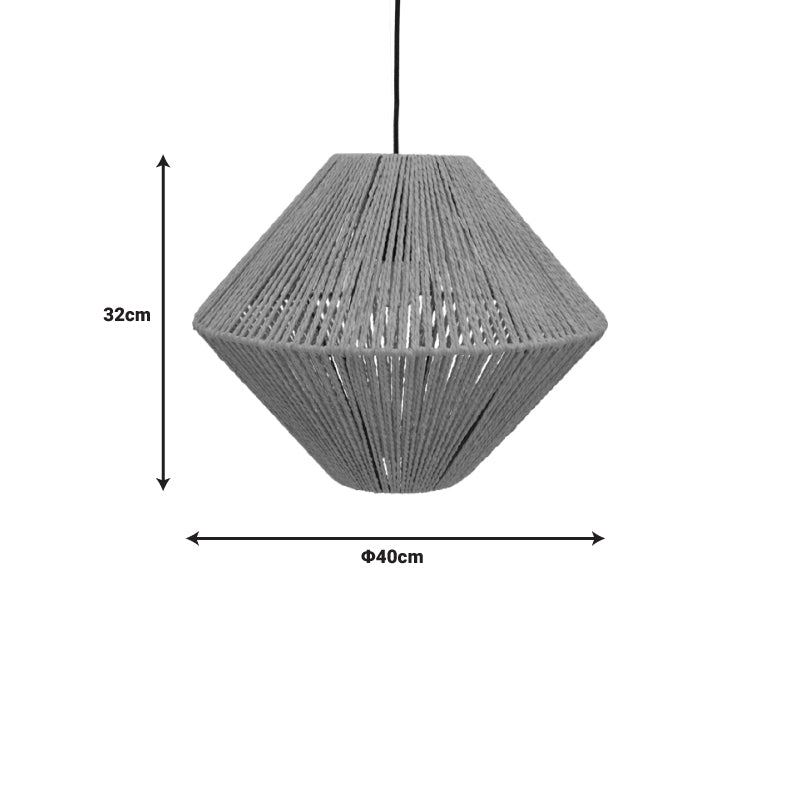 Φωτιστικό Οροφής Palmo Ε27 Rope σε Φυσική Απόχρωση Φ40x32