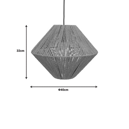 Φωτιστικό Οροφής Palmo Ε27 Rope σε Φυσική Απόχρωση Φ40x32