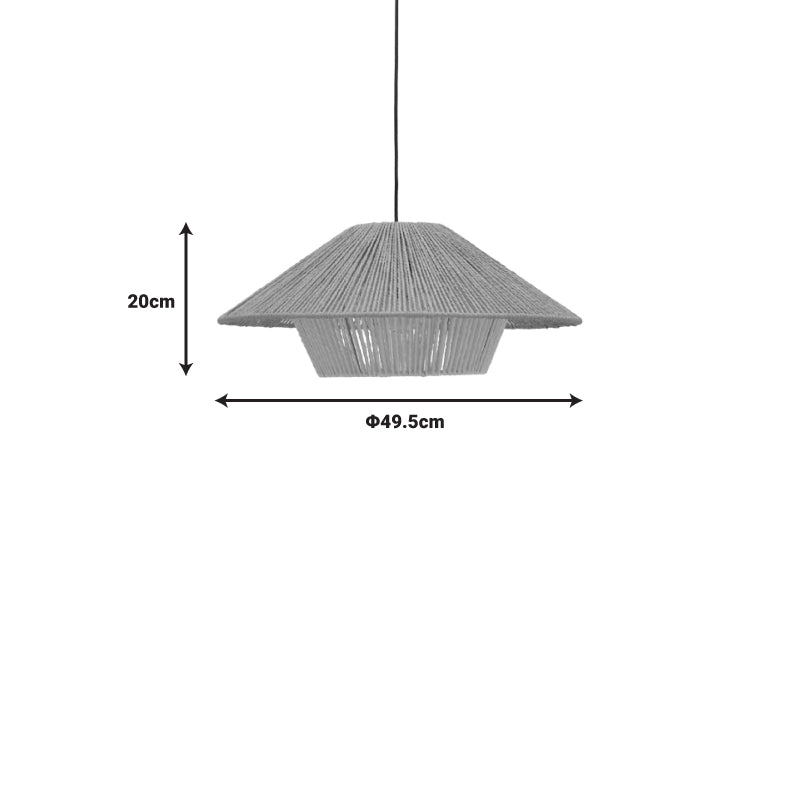 Φωτιστικό Οροφής Jarpie Ε27 Rope σε Φυσική Απόχρωση Φ49.5x20